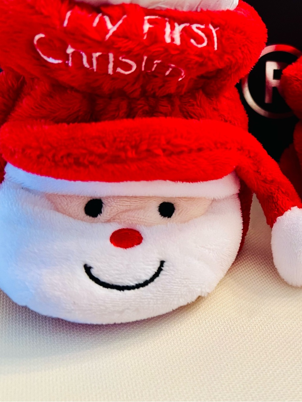 Kids' Red & White Christmas Snowman Slippers